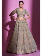 Myra Tan Gota Silk Embroidered Designer Lehenga Choli