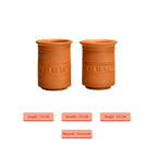 Sowpeace Premium Set of 2 Unglazed Terracotta tumbler - Distacart