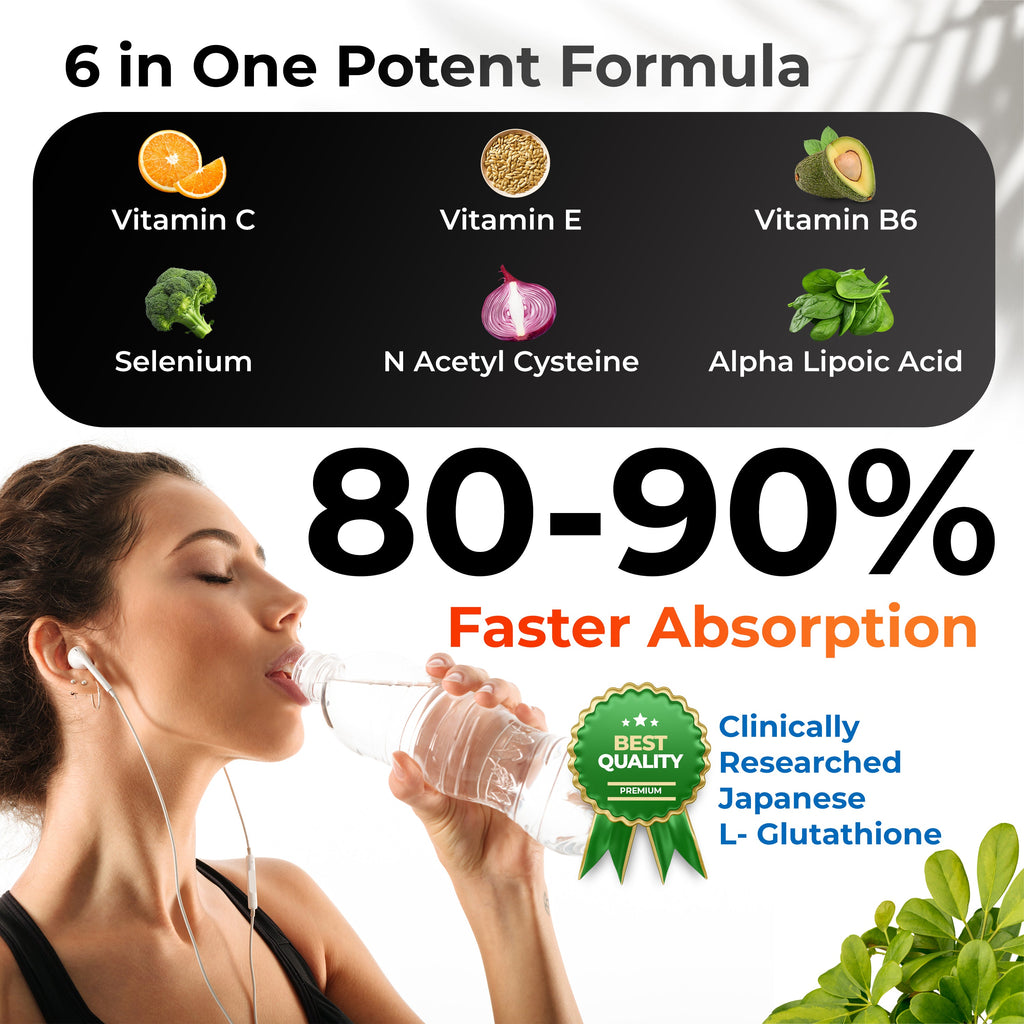 Health Veda Organics L-Glutathione Capsules - Distacart