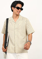 Fabmade Ivory Stripe Calm Shirt