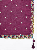 House of Panchhi Green Pure Georgette Sequins And Thread Embroidery Lehenga Choli & Dupatta