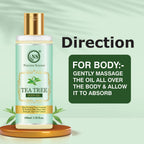 Nuerma Science Tea Tree Body Oil for Skin Cleansing & Moisturization
