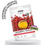 Nykaa Strawberry + Argan Oil Sheet Mask For Acne Prone Skin - Formulated In Korea
