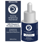 Dermistry 10% Vitamin C 1% Alpha Arbutin Dull Skin Brightening Lightening Fairness Glow Face Serum