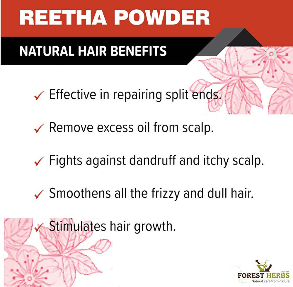 Forest Herbs 100% Natural Organic Amla, Reetha, Shikakai Powder Combo