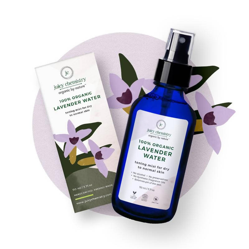 Juicy Chemistry Lavender Water Toner for Dry & Dull Skin
