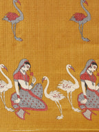 Saree Mall Brown & White Printed Saree - Distacart