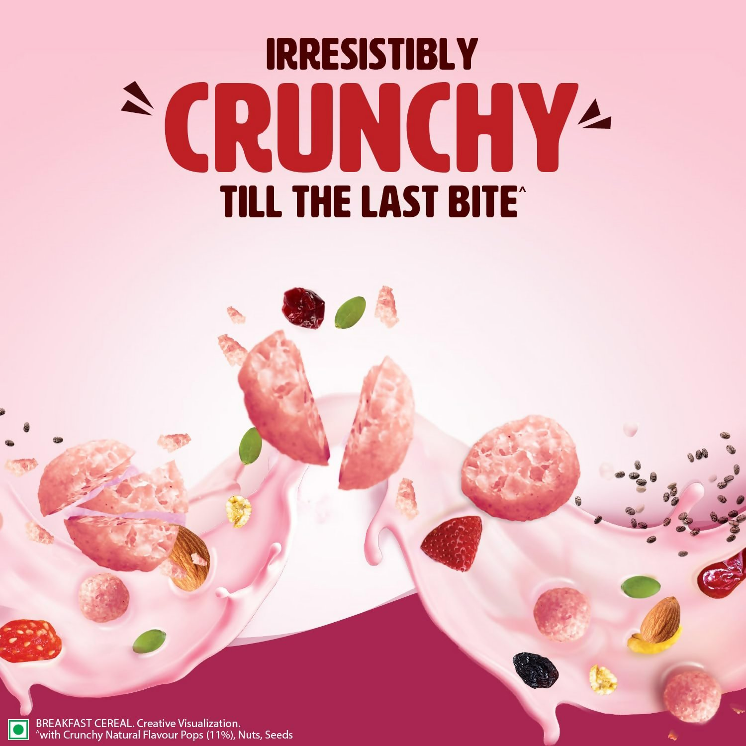 Saffola Muesli Fruit & Nut Berry Crunch with Flavour Pops - Distacart