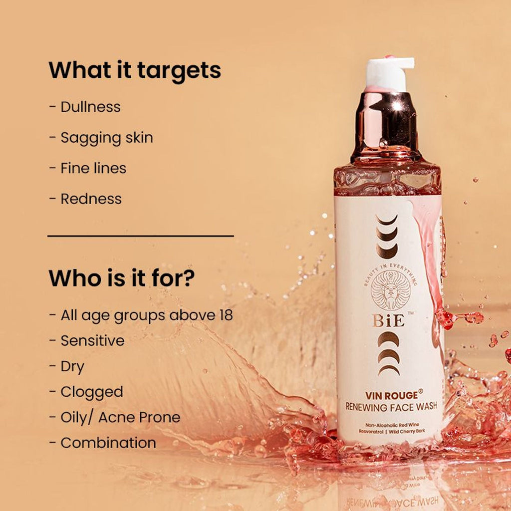 BiE Vin Rouge- Renewing Face Wash - Distacart