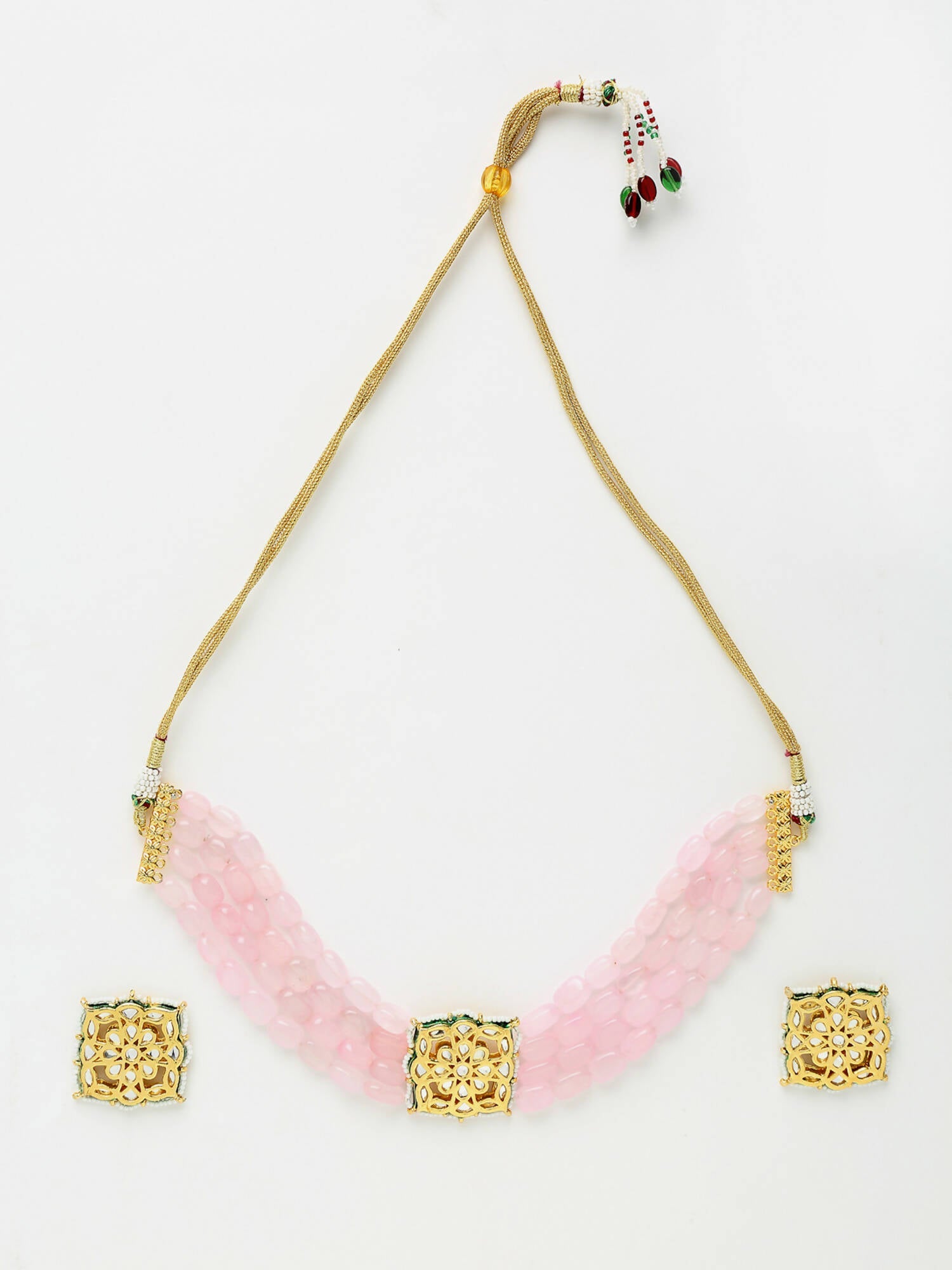 Kundan Choker With Studs - Ruby Raang - Distacart