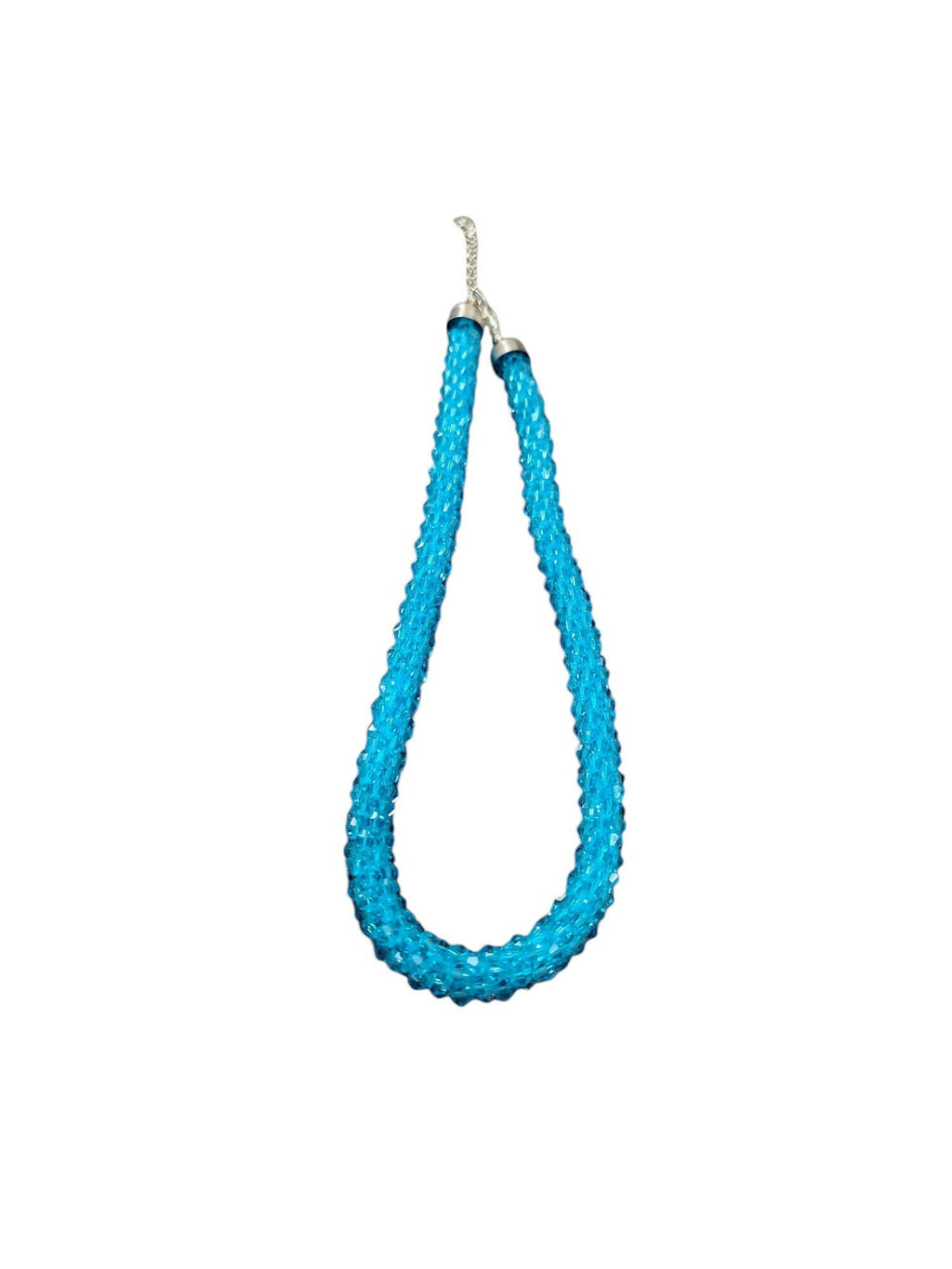 Inhanns Noor-E-Jalwa – Handmade Crystal Bead Necklace -Adjustable - Sky Blue Only Necklace