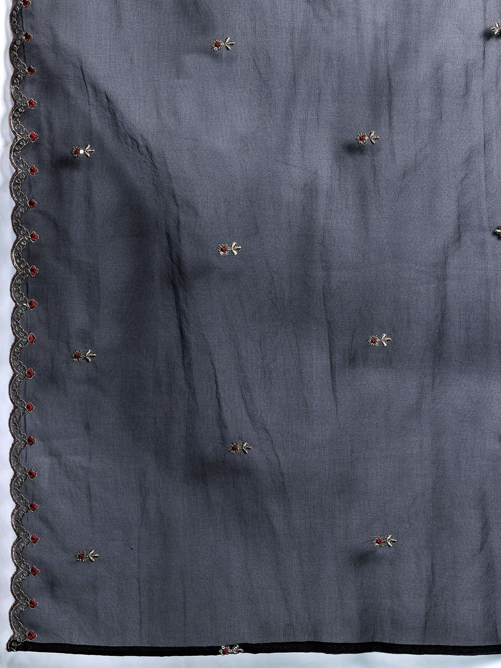 Indo Era Ethnic Motifs Embroidered Sequinned Kurta With Trousers & Dupatta - Distacart