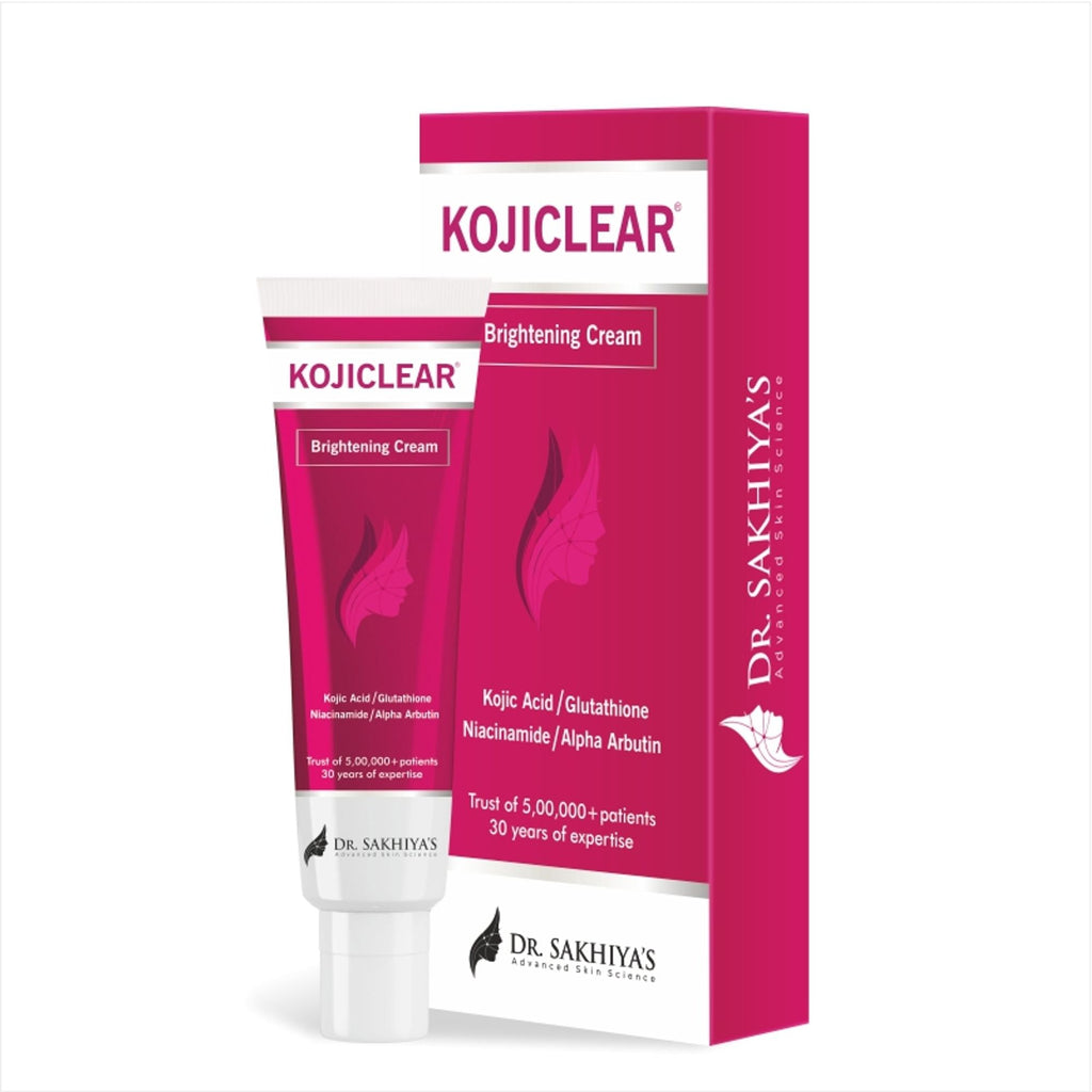 Dr. Sakhiya Kojiclear Whitening Brightening Tan Removal Face Cream with Kojic Acid Glutathione - 30g