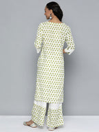 HERE&NOW Printed Regular Kurta with Palazzos