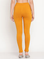 TAG 7 Pack of 2 Green & Mustard Yellow Ankle-Length Leggings