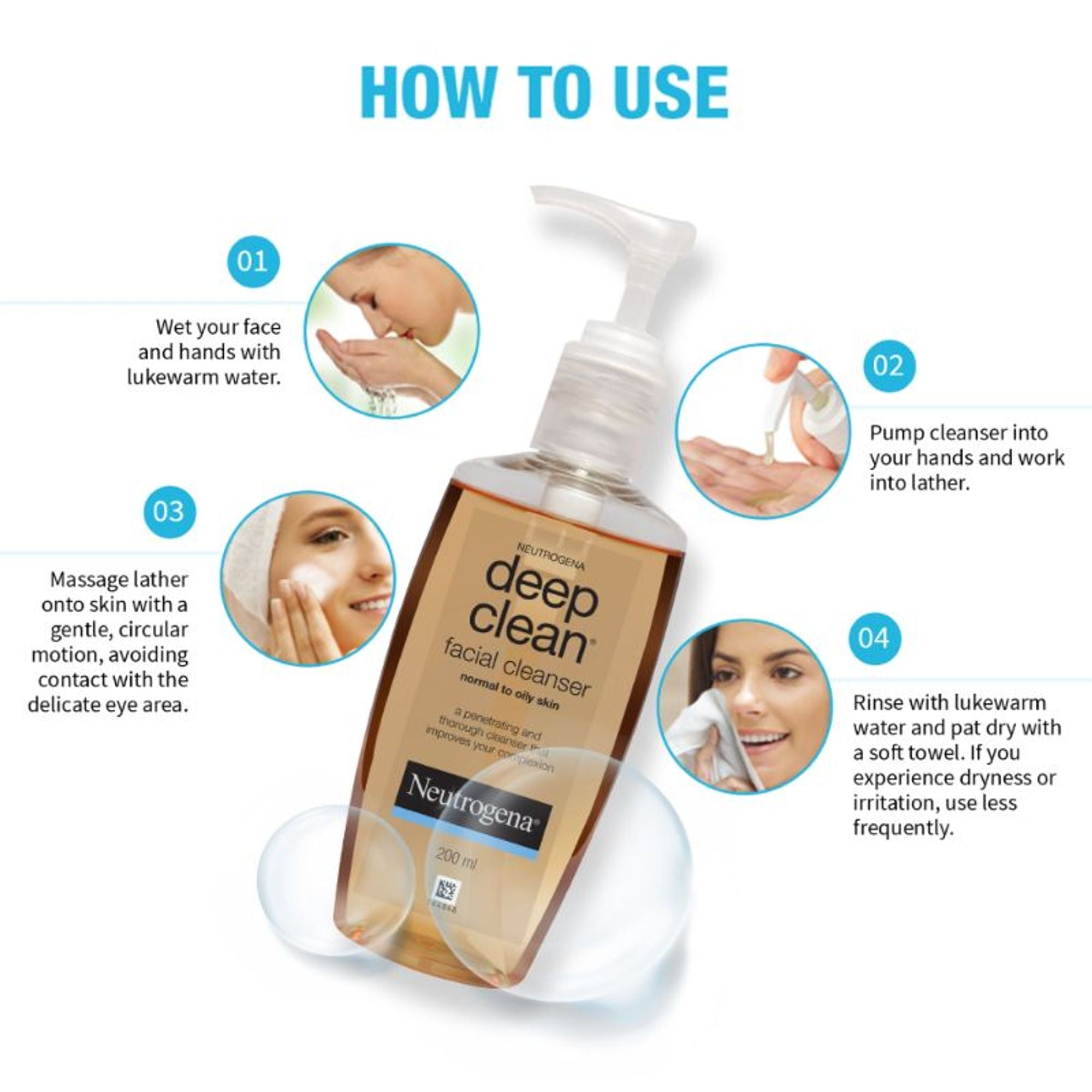 Neutrogena Deep Clean and Hyaluronic Acid Serum Combo