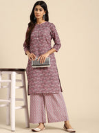 All About You Ethnic Motifs Printed Kurta with Palazzos