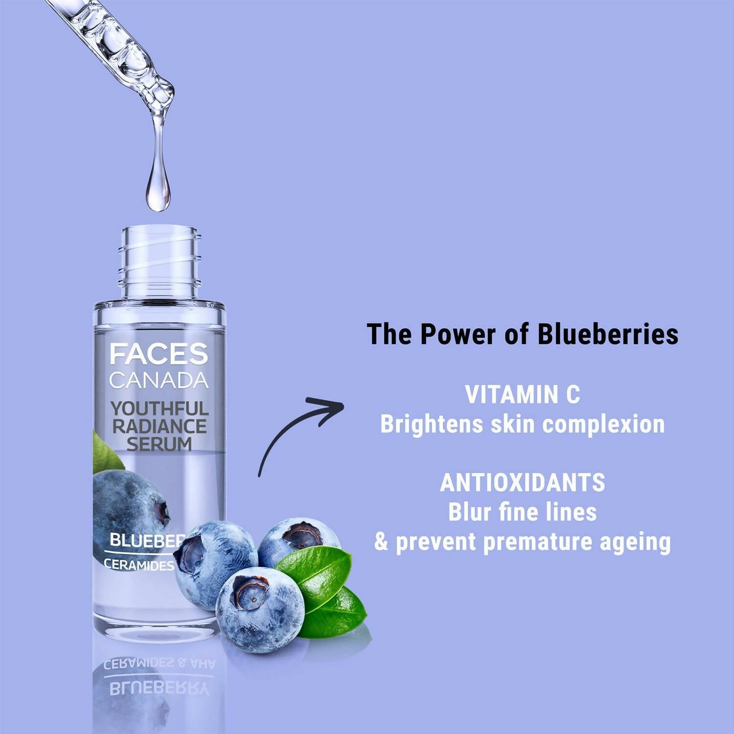 Faces Canada Youthful Radiance Serum - Blueberry
