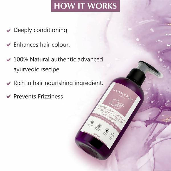 Glamveda Onion 7 In One Ayurvedic Hair Growth Conditioner