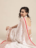 Saree Mall Ethnic Motifs with Sleek border Saree - Distacart