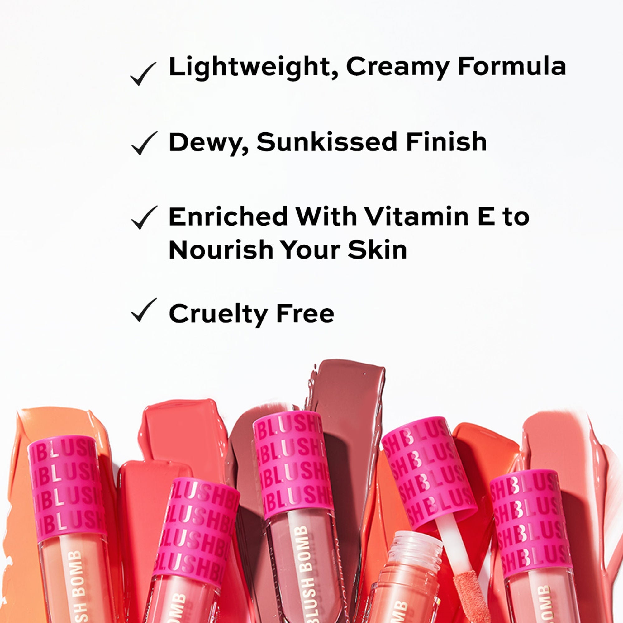 Makeup Revolution Bomb Cream Blusher-Lightweight Creamy Formula-Enriched With Vitamin E - Peach Filter - Distacart