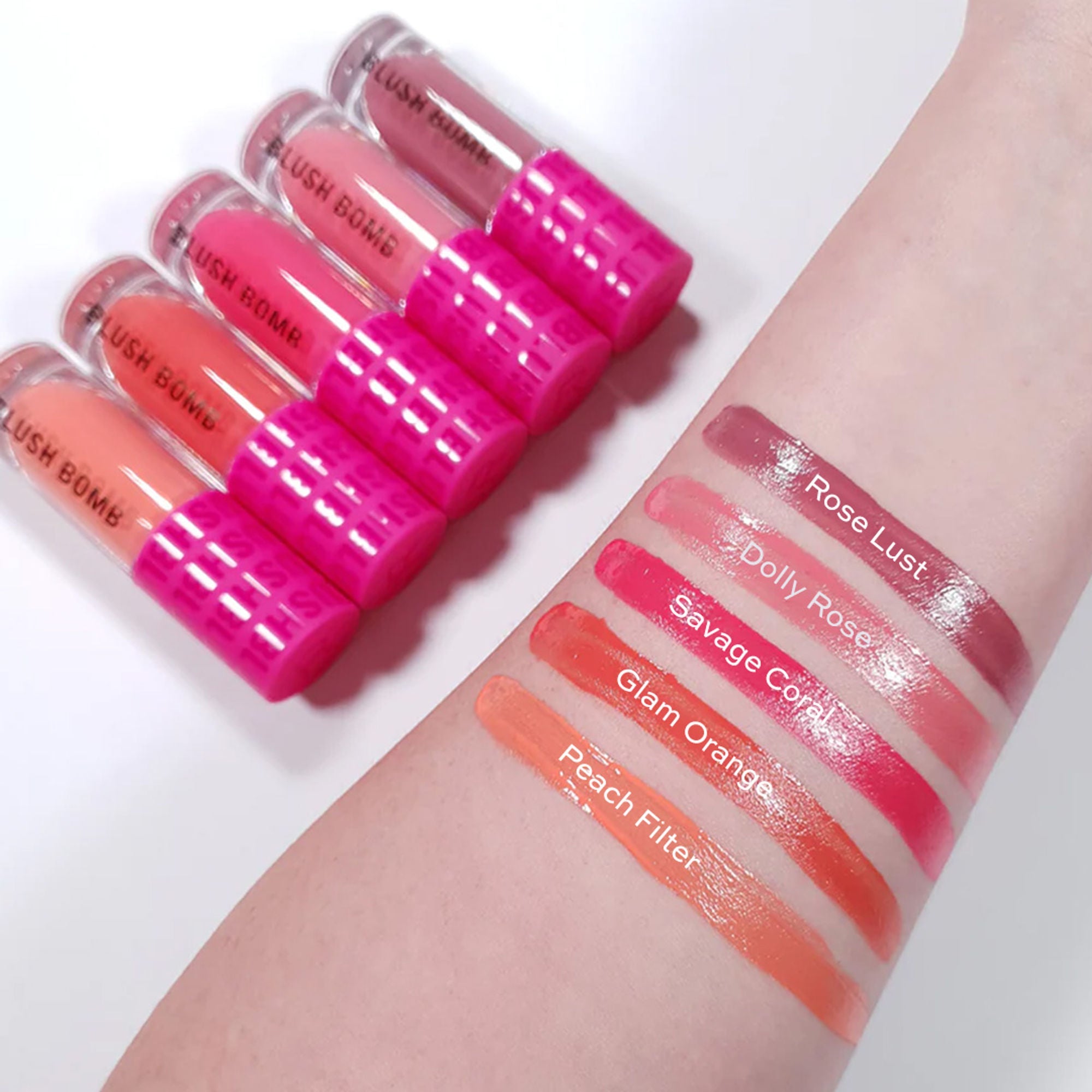Makeup Revolution Bomb Cream Blusher-Lightweight Creamy Formula-Enriched With Vitamin E - Peach Filter - Distacart