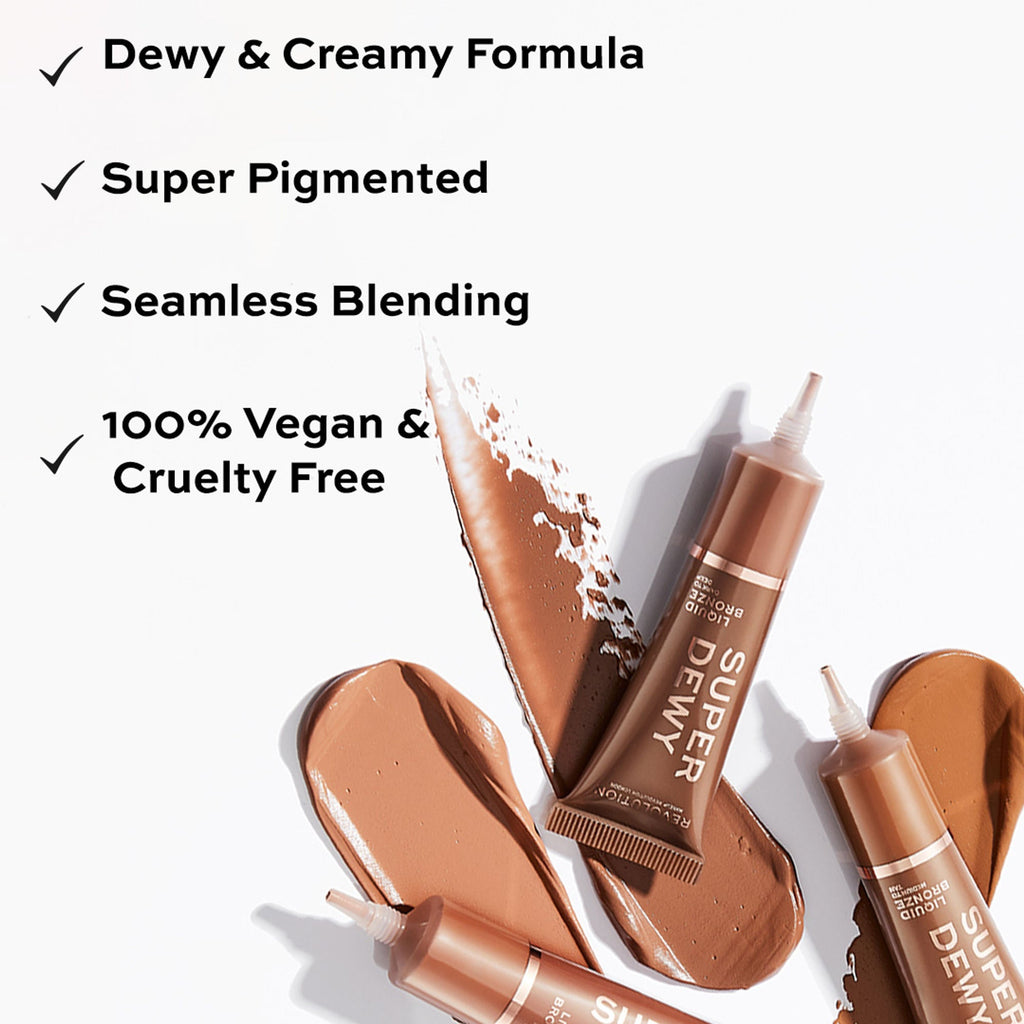 Makeup Revolution Superdewy Liquid Bronzer - Dark To Deep - Distacart
