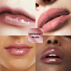 Makeup Revolution Shimmer Bomb Lipgloss-Infused With Vitamin E For Extra Nourishment - Glimmer Nude - Distacart