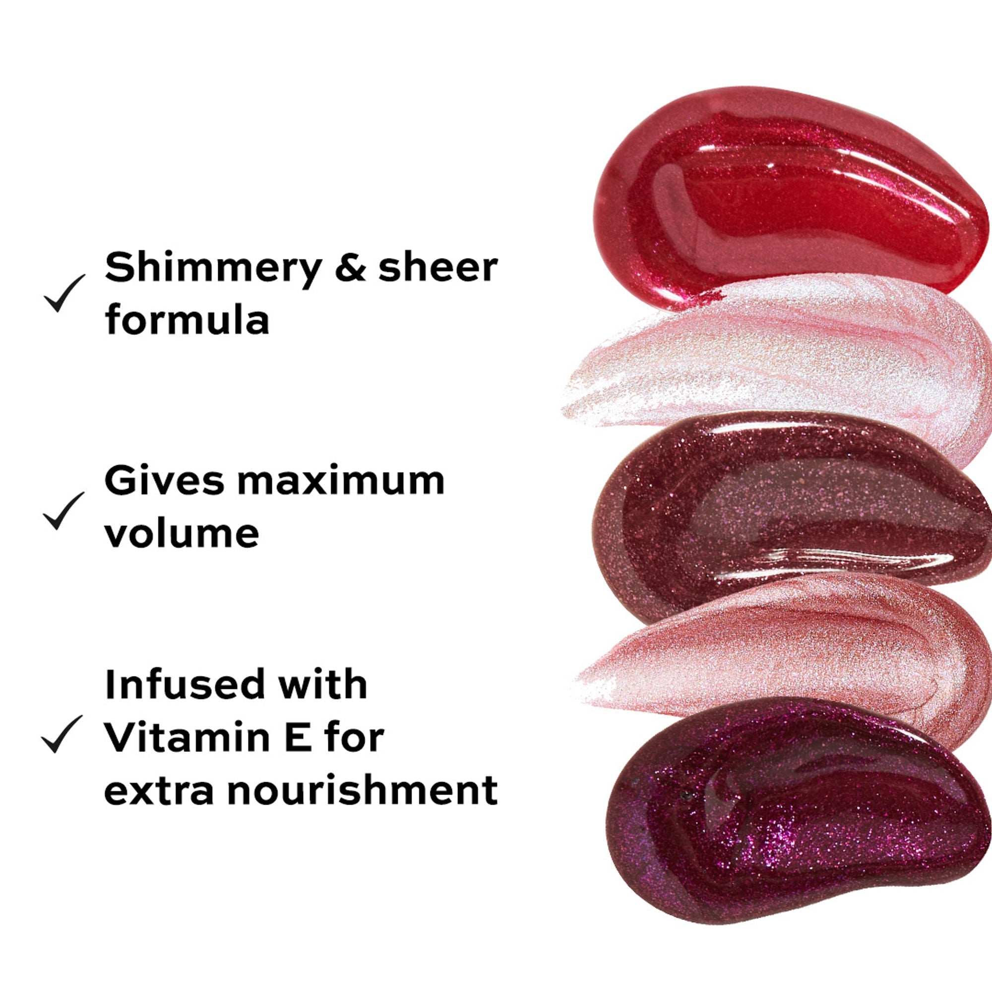 Makeup Revolution Shimmer Bomb Lipgloss-Infused With Vitamin E For Extra Nourishment - Sparkle Pink