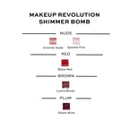Makeup Revolution Shimmer Bomb Lipgloss-Infused With Vitamin E For Extra Nourishment - Sparkle Pink
