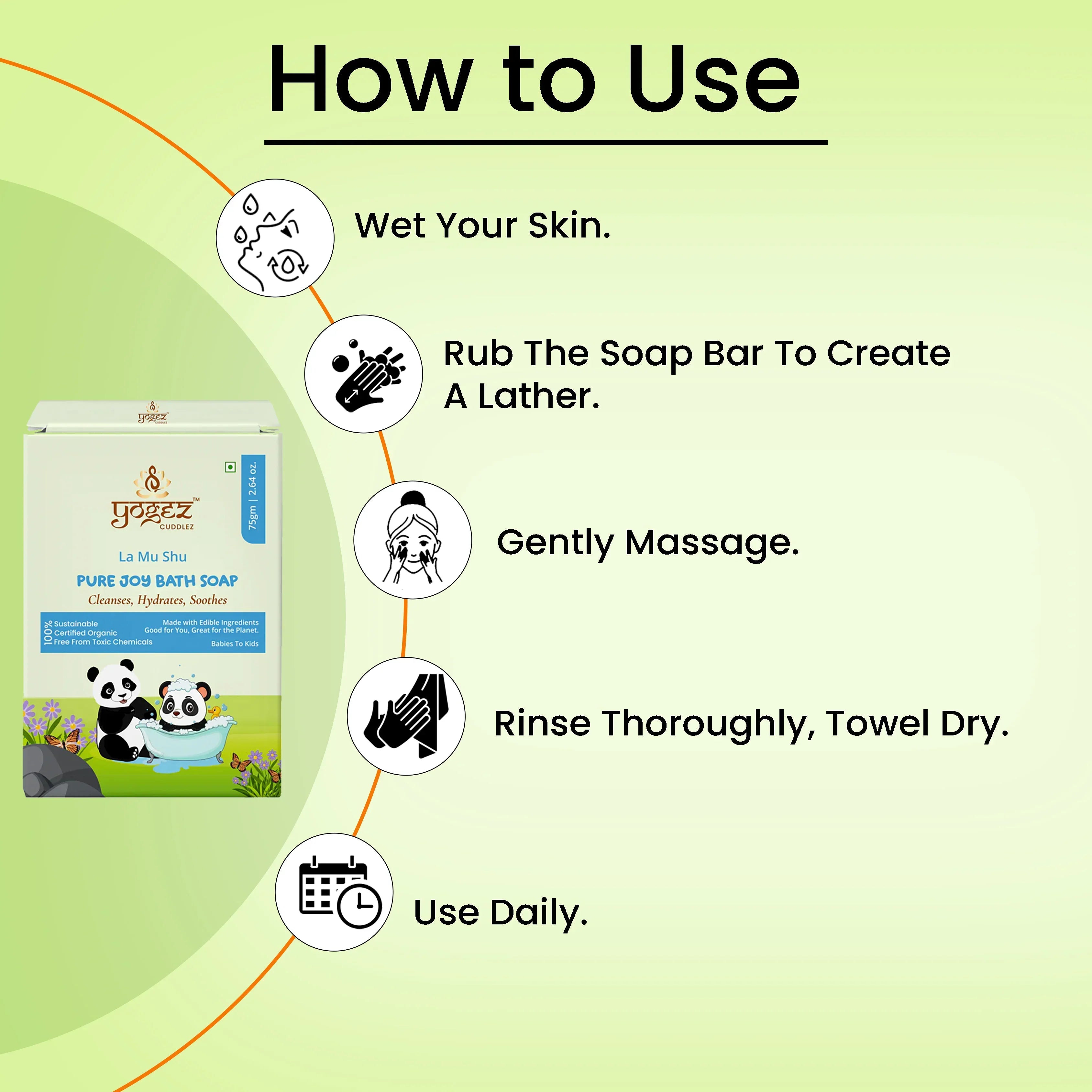 Yogez La Mu Shu Pure Joy Bath Soap - Distacart