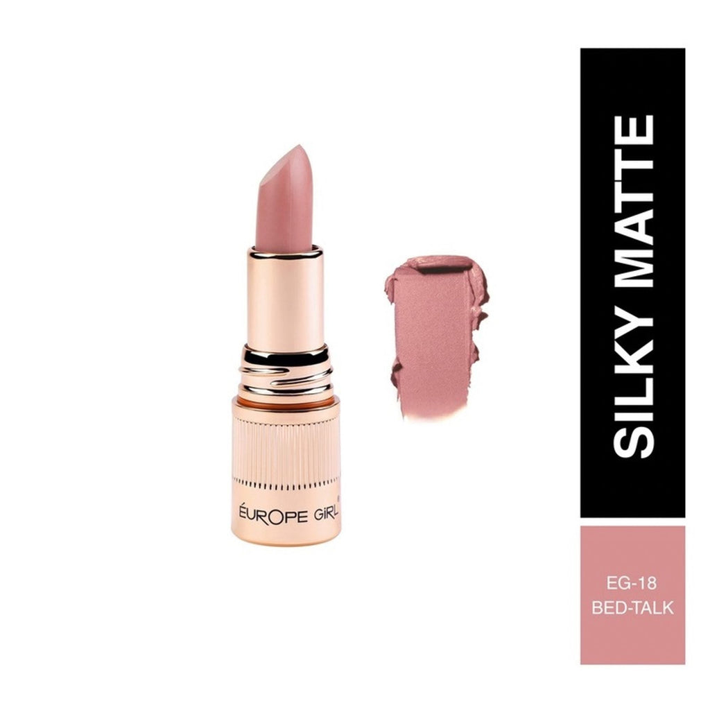 Europe Girl Silky Matte Lipstick - EG-18 Bed Talk Eg