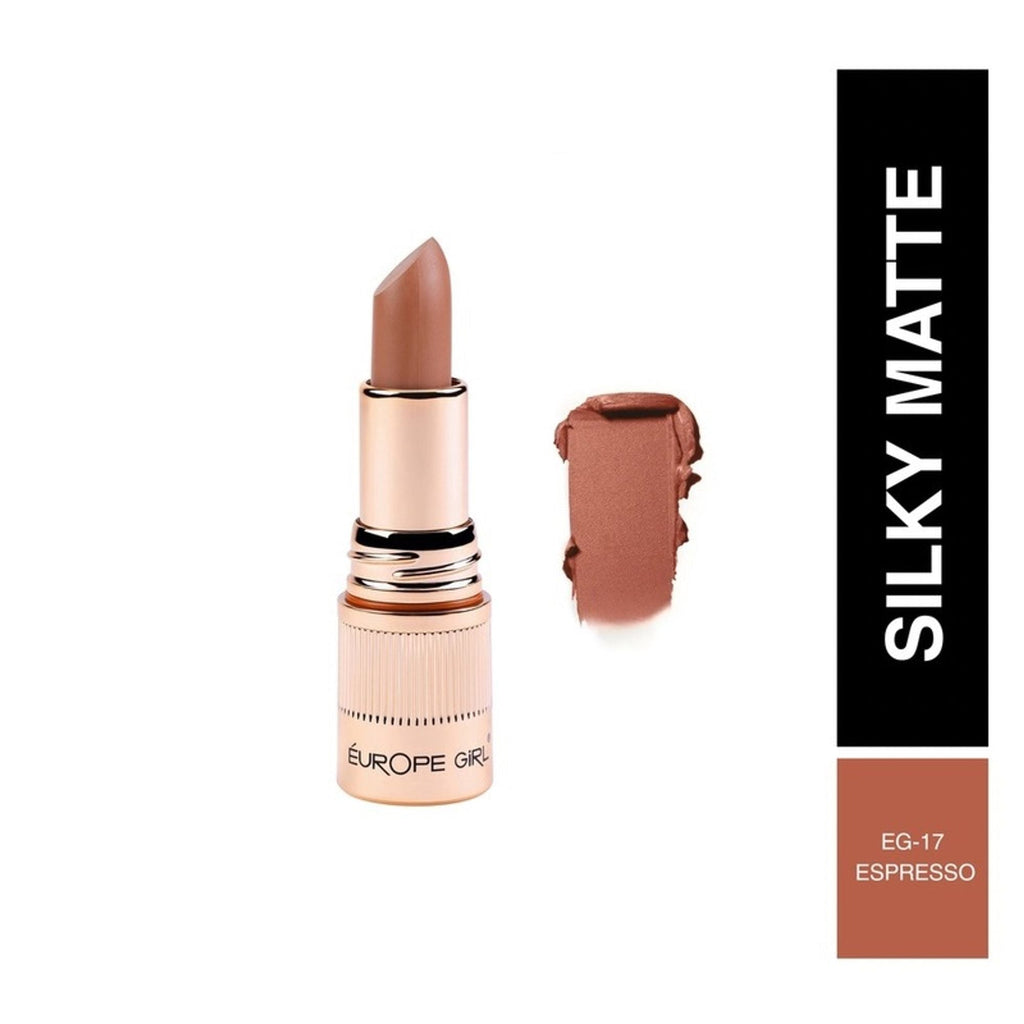 Europe Girl Silky Matte Lipstick - EG-17 Espresso