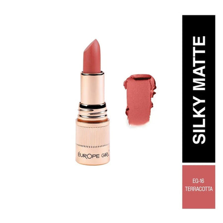 Europe Girl Silky Matte Lipstick - EG-16 Terracotta