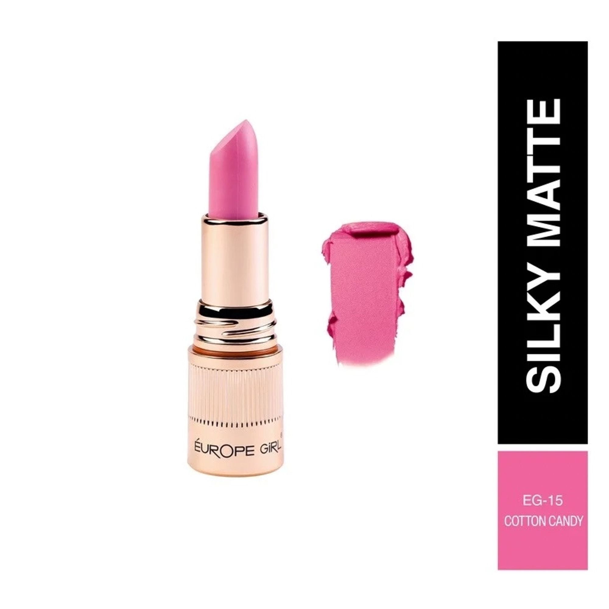 Europe Girl Silky Matte Lipstick - EG-15 Cotton Candy
