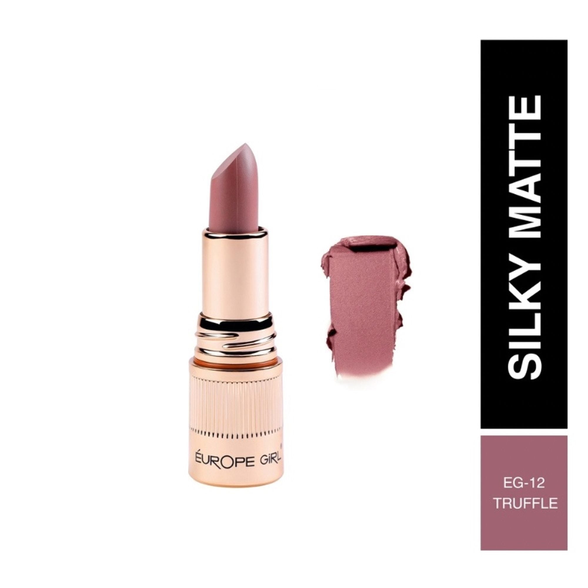 Europe Girl Silky Matte Lipstick - EG-12 Truffle