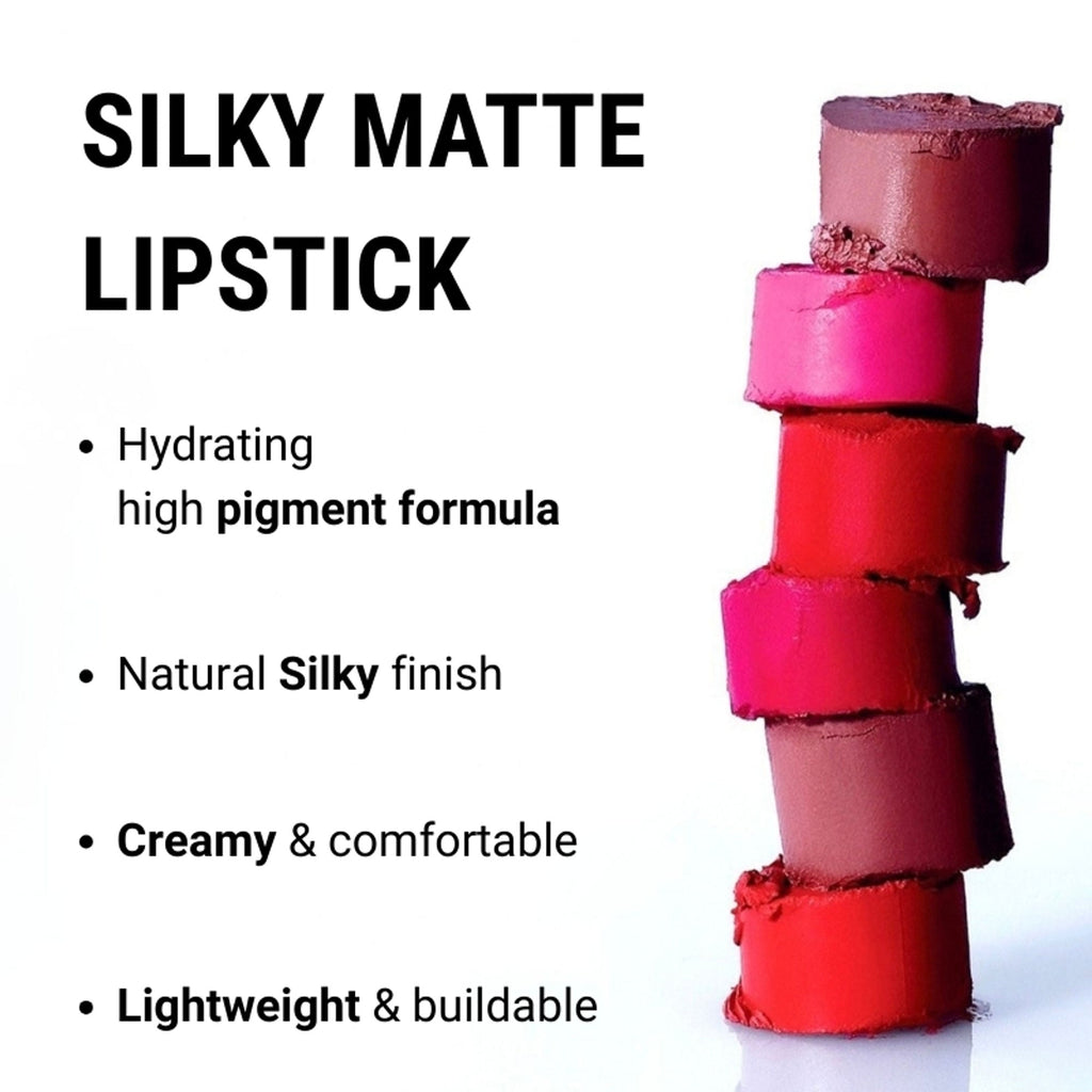 Europe Girl Silky Matte Lipstick - EG-12 Truffle