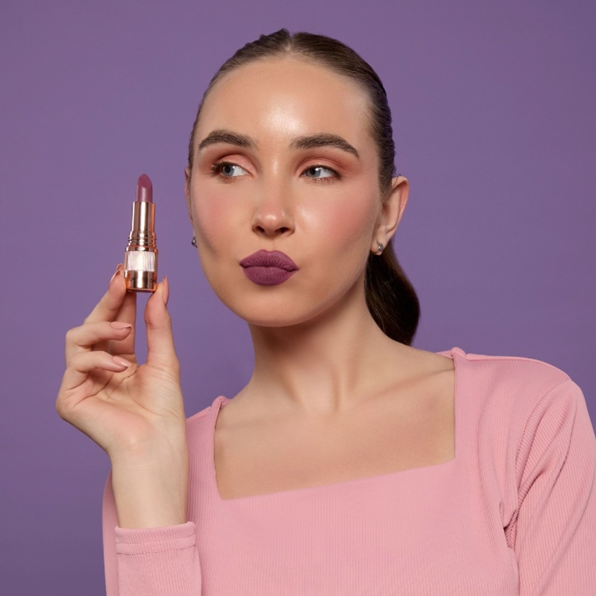 Europe Girl Silky Matte Lipstick - EG-02 Purple Petal