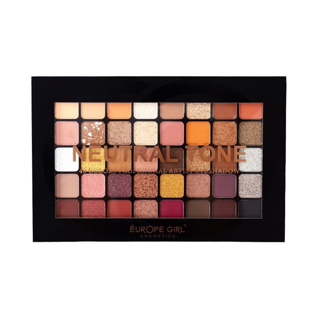 Europe Girl 40 Colour Eyeshadow Palette - Neutral Tone
