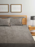 KLOTTHE 300 TC Woolen King Bedsheet with 2 Pillow Covers - Distacart