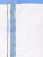 Sethukrishna Boys White Pure Cotton Shirt with Readymade Dhoti