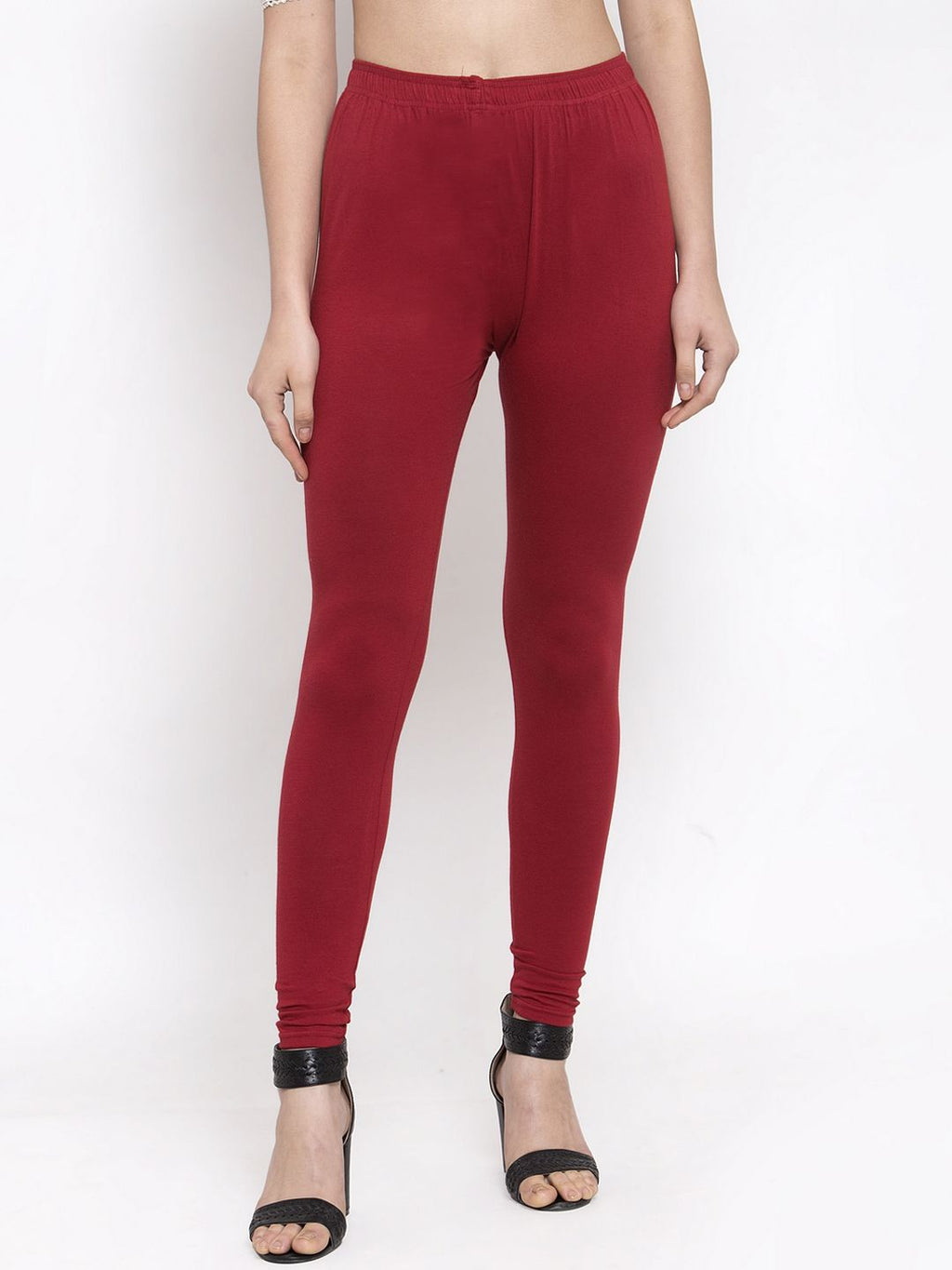 TAG 7 Women Pack Of 2 Solid Churidar-Length Leggings