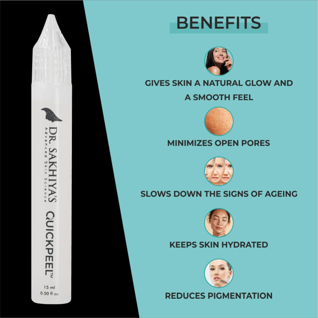 Dr.Sakhiya AHA 30% + BHA 2% Peeling Solution Home-Based Quick Peel for Hydrating & Glowing Skin - Distacart