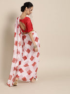 Saree Mall Bandhani Poly Chiffon Saree - Distacart