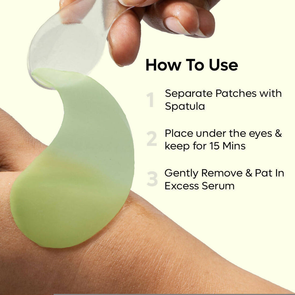 mCaffeine Green Tea Hydrogel Under Eye Patches for Fine Lines - Distacart