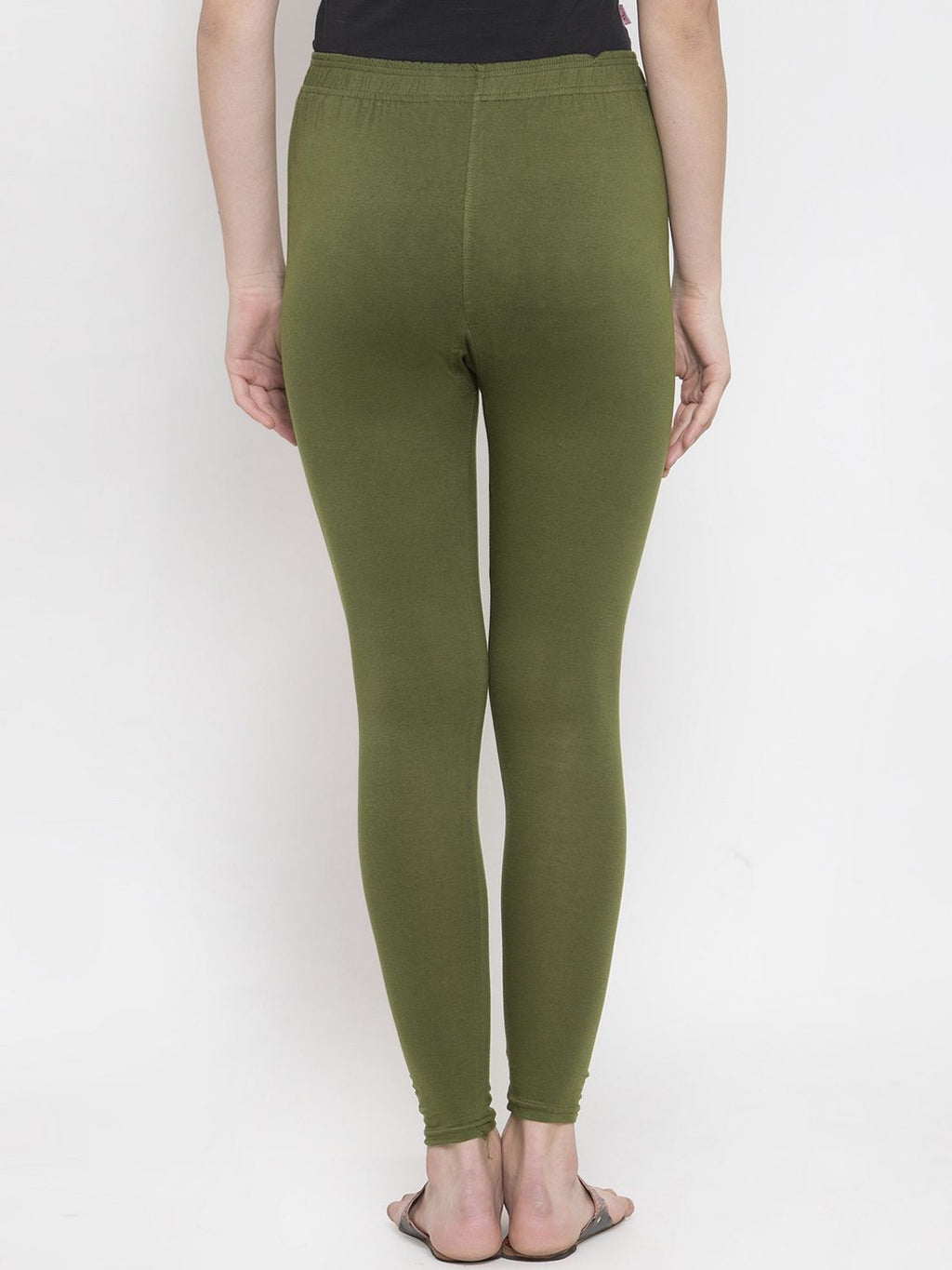 TAG 7 Women Pack Of 2 Solid Ankle-Length Leggings