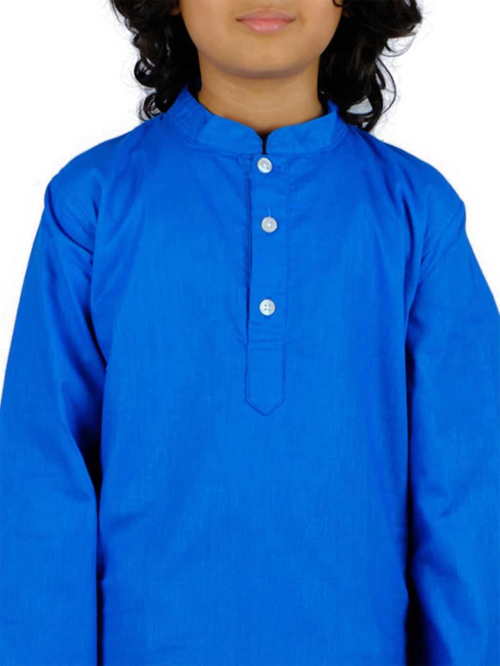 Sethukrishna Boys Blue Pure Cotton Kurta with Dhoti Pants