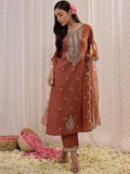 Indo Era Ethnic Motifs Embroidered Regular Gotta Patti Kurta with Trouser & Dupatta - Distacart