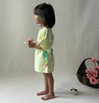 ArthLife Yellow Donuts Embroidered Dress