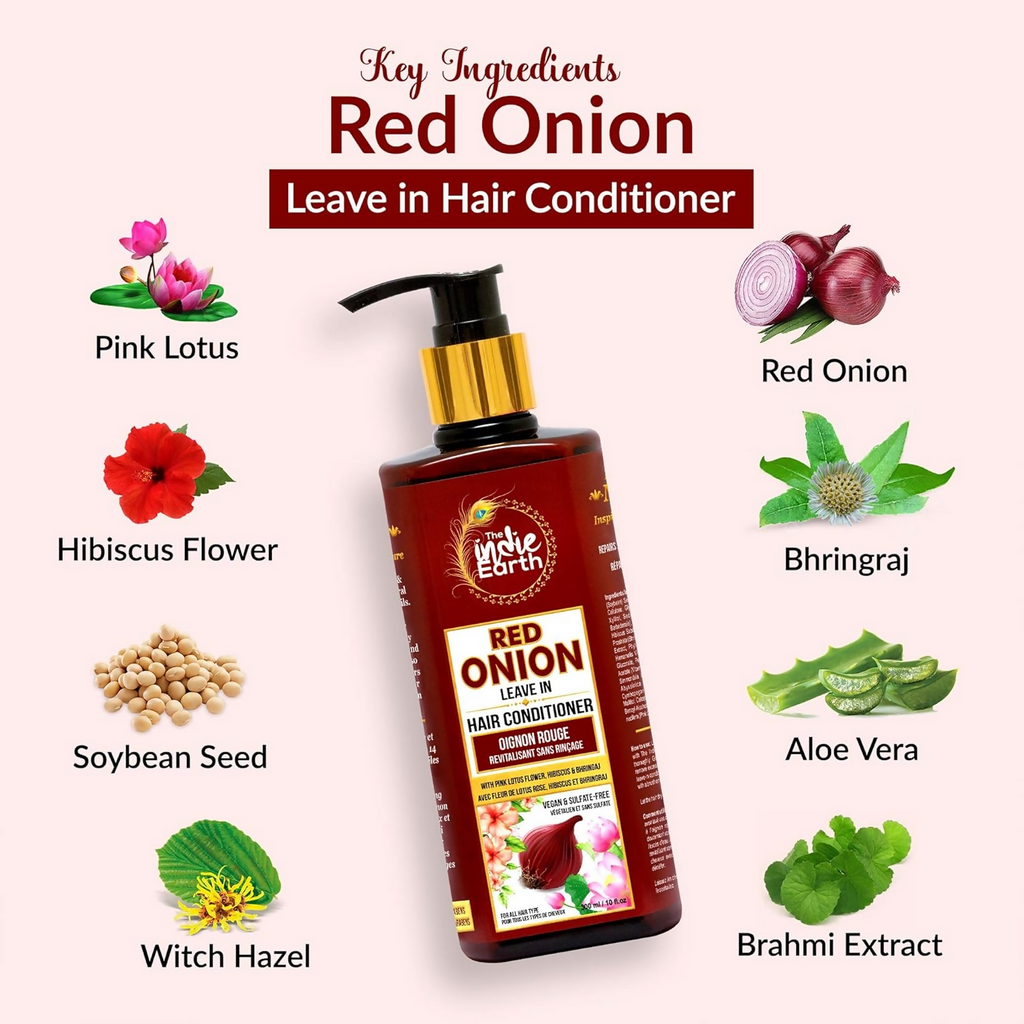 The Indie Earth Advanced Red Onion Hair Care Trio